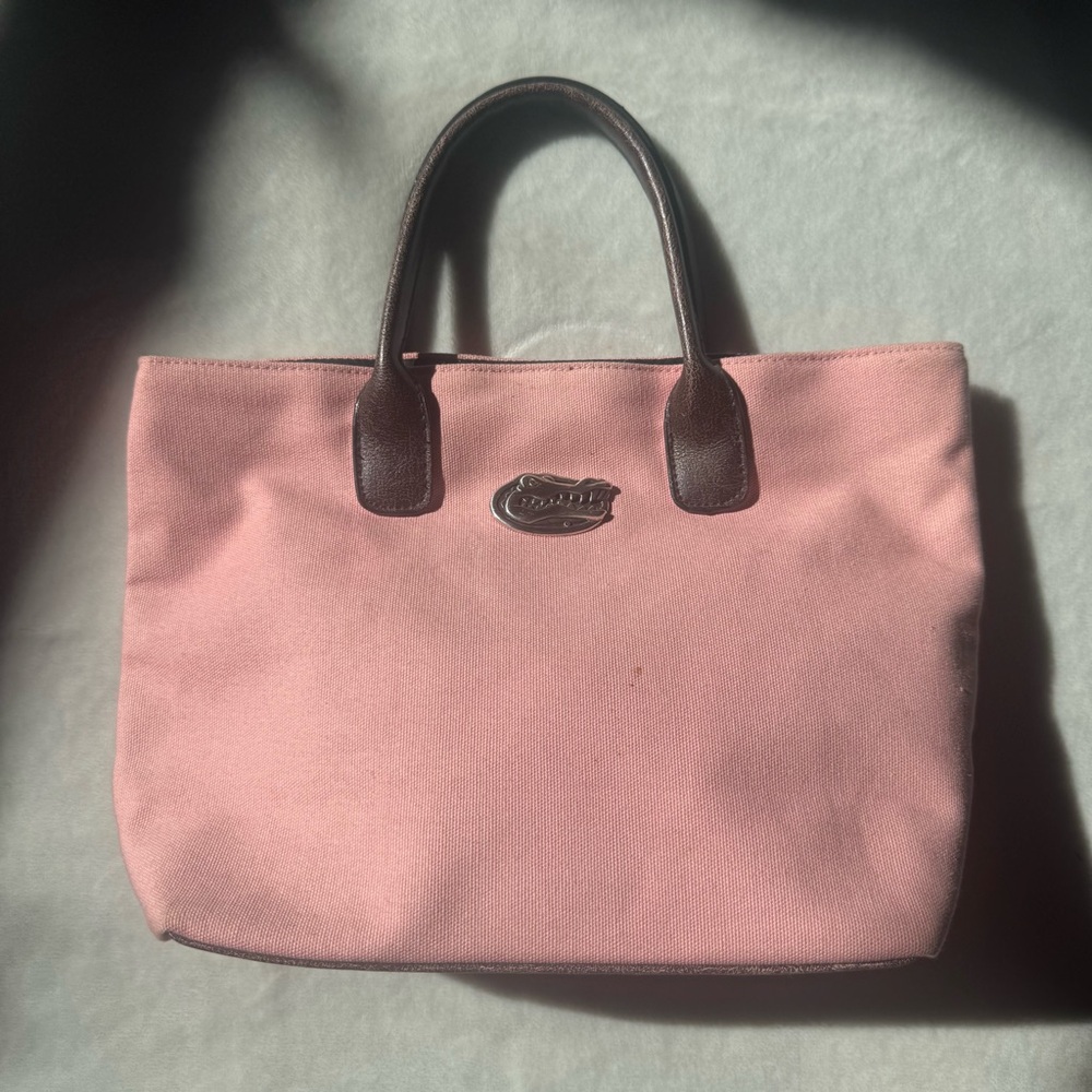 Vintage 2000s UF Florida Gators Pink Mini Purse Tote, Gators Girl Merch